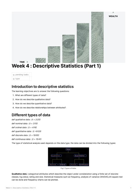 Week 4 Descriptive Statistics (Part 1) - Data Analytics - Studocu