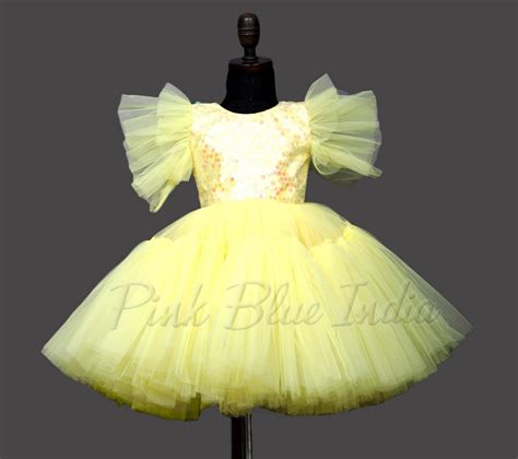 Latest Top Stylish & Gorgeous Yellow Party Wear Gown Dress