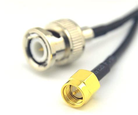 Buy 3AN Telecom SMA Male to BNC Male Connector Coaxial Cable Adapter ...