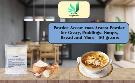 BSD Organics Powder Arrow root/Ararot Powder for Gravy, Puddings, Soups ...