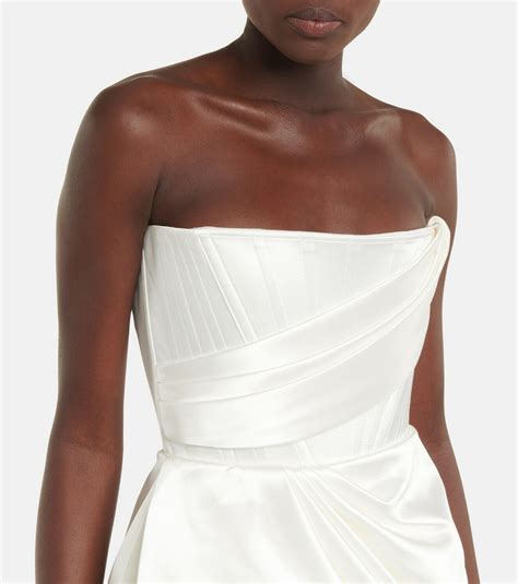 Alex Perry Bridal Blair satin minidress Alex Perry