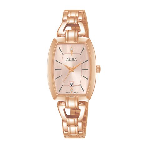 ALBA Light pink patterned dial Ladies Watch - AH7AU4X1 – Sai Creations ...