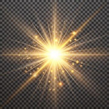 Light effects on transparent background for enhanced visuals | Premium ...
