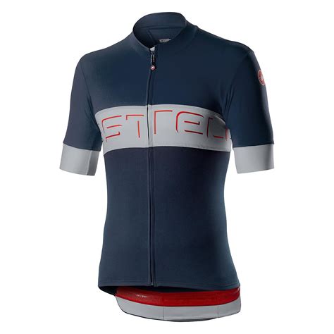 Castelli Prologo VI Mens Cycling Jersey (Savile Blue/Silver Gray ...