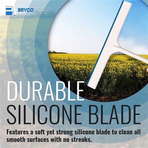 Buy Bryco Goods Window Squeegee, Shower Squeegee - Lightweight Shower ...