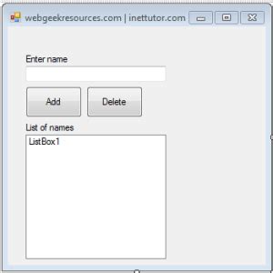 Image result for Visual Studio ListBox Coding
