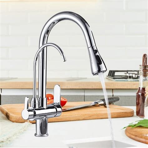 ROZIN Chrome Kitchen Mixer Tap with Pull Out Spray and India | Ubuy