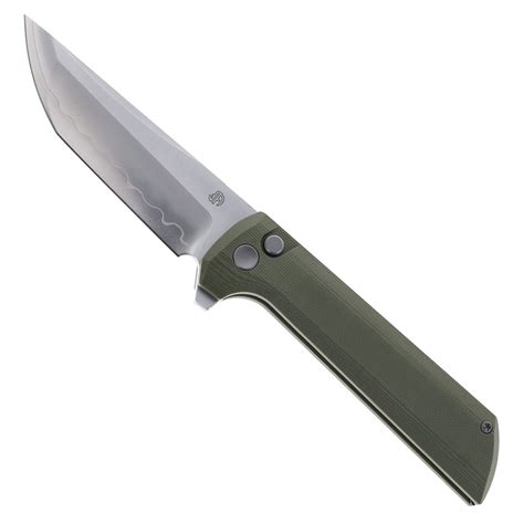 North Mountain Blades Chop 2 Folding Knife Green G10 Handle SLD-Magic Plain Edge 2405-GR
