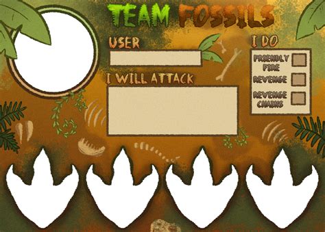 Team Fossils Profile | Artfight 2025 by Lune-Cider on DeviantArt