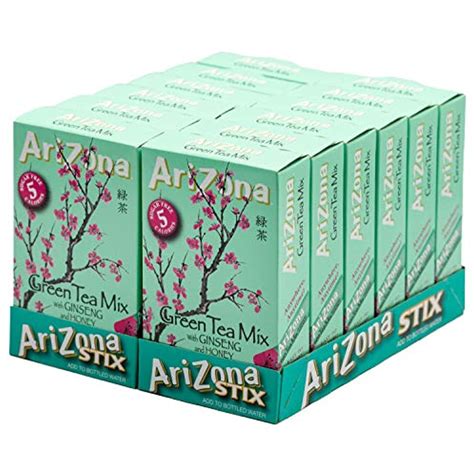 Arizona Green Tea With Ginseng Sugar Free Iced Tea Stix, Low Calorie ...