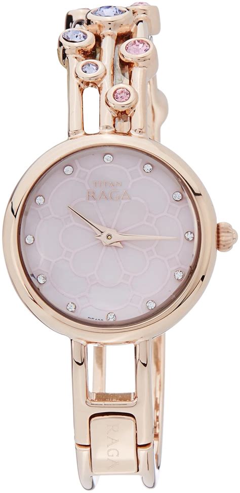 Titan Raga Garden of Eden Mother of Pearl Dial Women Watch with Metal ...