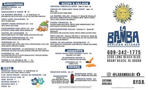 La Bamba Mexican Kitchen – Mexican Restaurant Two Locations on LBI ...