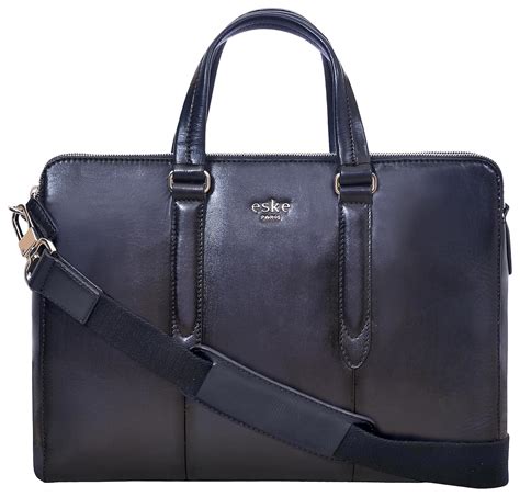 eske Matt 15" Genuine Leather Laptop/Macbook Bag for Men, Women ...