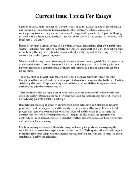 Contemporary Issue Topics 的图像结果