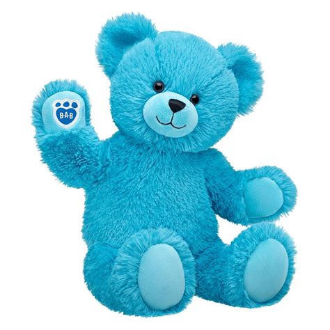 Online Exclusive Fluffy Blue Bear | Blue teddy bear, Custom stuffed ...