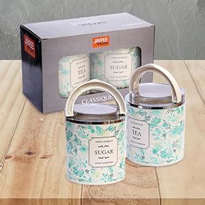 Buy Jaypee Plus Classique 2 container for tea sugar coffee I Airtight ...