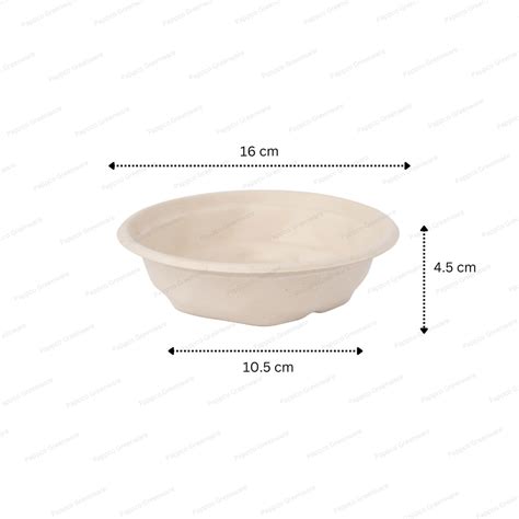500ml MaxEdge Round Bagasse Container With Lid