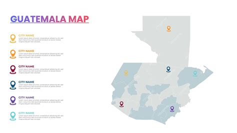 Premium Vector | Guatemala Modern Map Infographic Template Detailed infographic map of Guatemala ...
