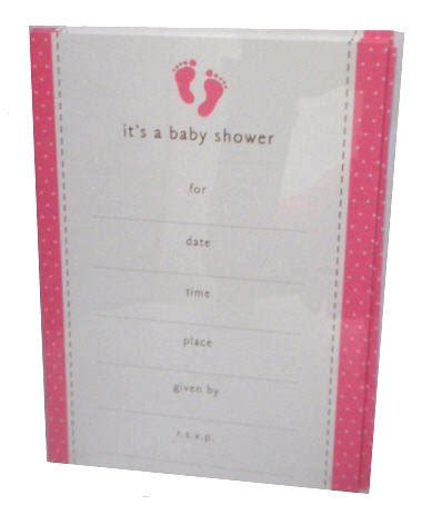 Its a Baby Shower Baby Girl Pink Polka Dot Party Invitations Cards ...