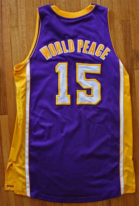 Lot Detail - 2012-2013 Metta World Peace (Ron Artest) Game Worn Jersey ...