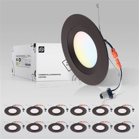 ASD Retrofit LED Recessed Lighting 6 Inch | Bronze 12W 1009 Lm Wet ...