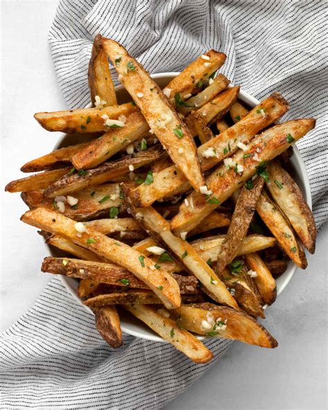 Oven Baked Garlic Fries Recipe