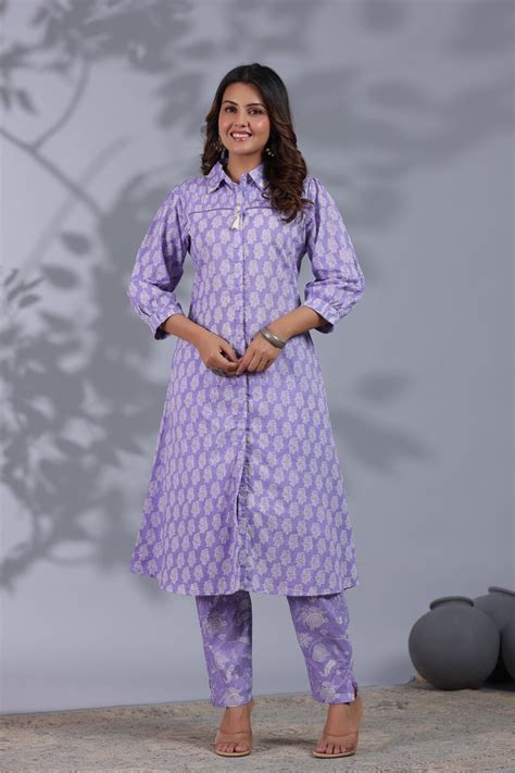 Ishani Lily Cotton Kurta Pant Set – Autumn Lane Clothing