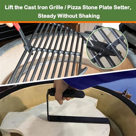 Buy VANKEY Grill Grate Lifter Gripper kit (3 Piece Set) Perfect for ...