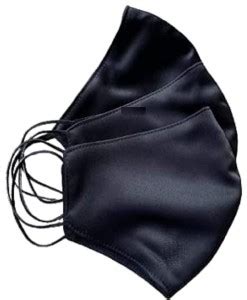 Anasvi Silk-satin 3 play soft elastic, face mask for women and girl and ...