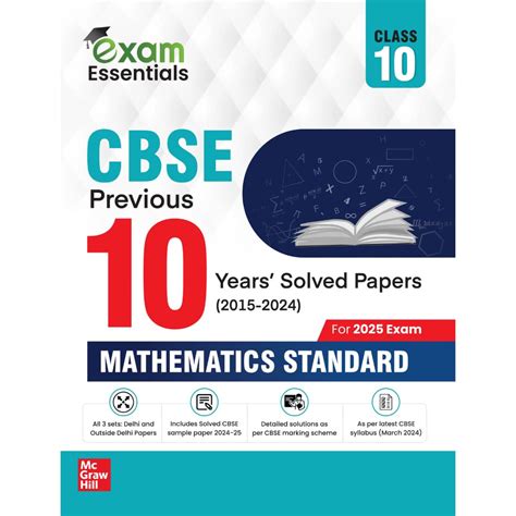 Buy CBSE Class 10 Mathematics (Standard) Previous 10 Years' Solved ...