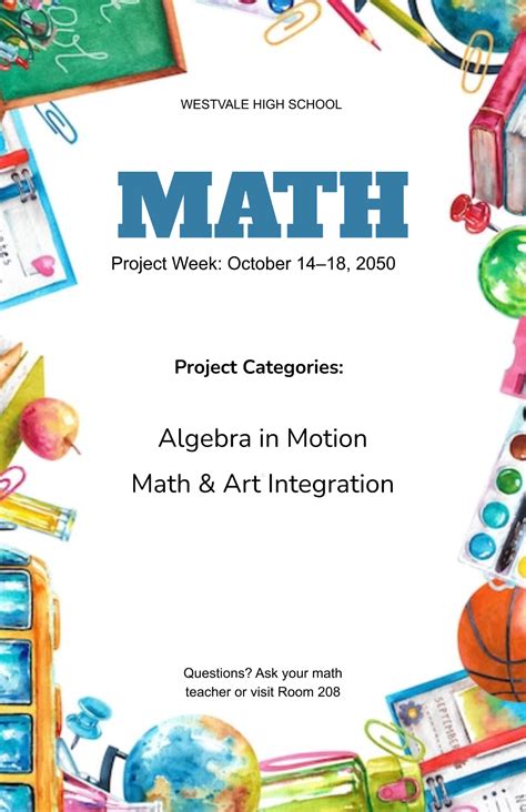 Image result for Math Class Creative Poster