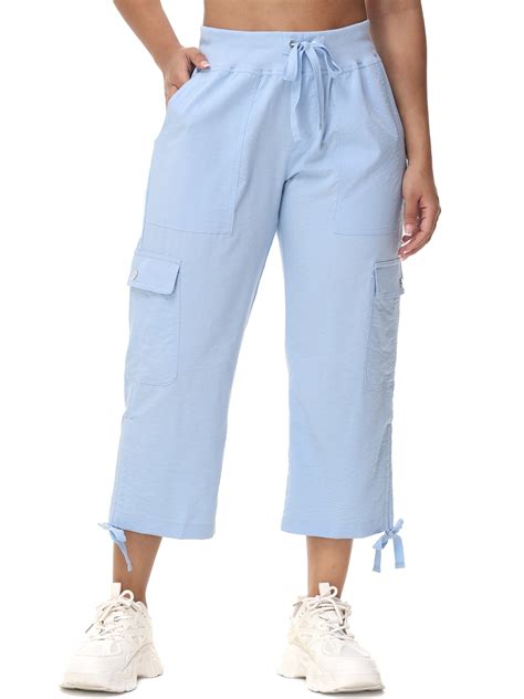 Womens Cargo Capris Hiking Pants Lightweight Quick Dry Outdoor Athletic ...