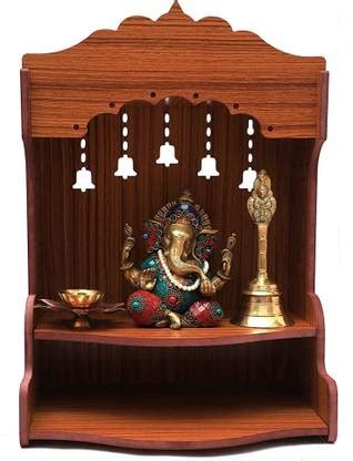 artificial enterprise Wooden Temple/ Devghar for Home/Offices/Workshops ...