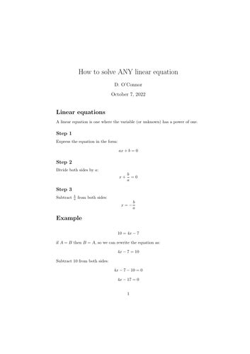 Image result for Math Solving Linear Equations