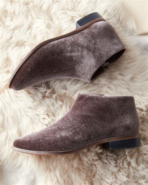 Kelsi Dagger Alia Velvet Booties | Garnet Hill