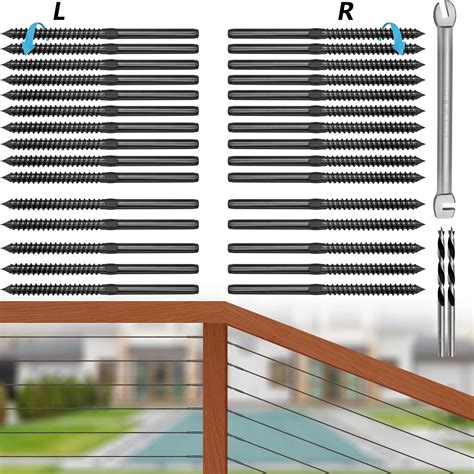 Steel DN Mate 60 Packs T316 Stainless Steel Black Left&Right Handed ...