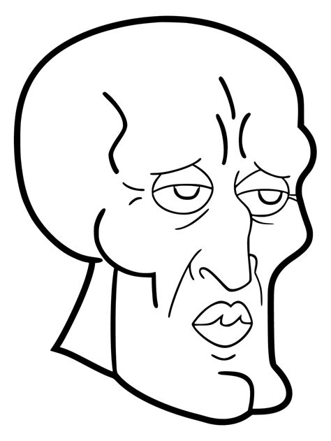 Squidward coloring pages - ColoringLib