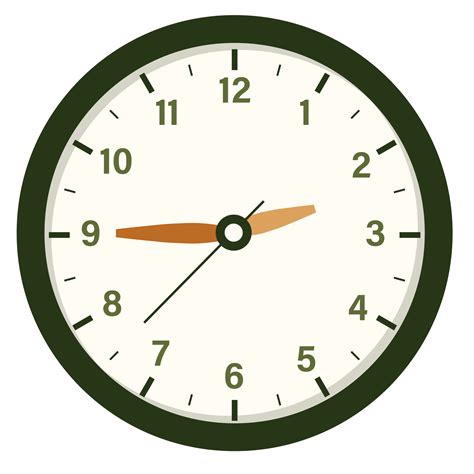 parede analógico relógio Projeto mostrar às 2,45, Tempo e relógio ...