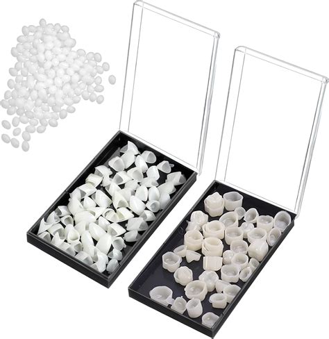 120 Pieces Dental Temporary Tooth Cap Crown Veneers Front Back Anterior and Molar Posterior ...