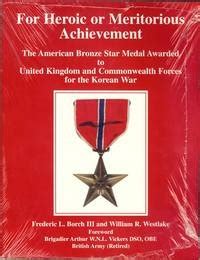 For heroic or meritorious achievement: The American bronze star medal ...
