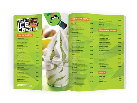 Ice Cube Menu Card 2015 Design | Regin.in