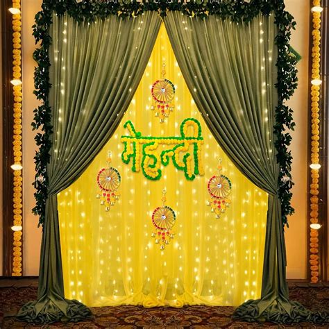 SpecialYou® Mehendi Decoration Setup, Haldi Decoration Items for Home ...