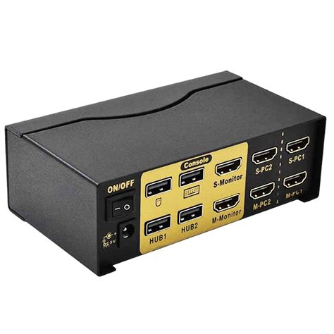 Buy Dual Monitor Kvm Switch HDMI 2 Port,KVM Switch Dual Monitor 4K ...