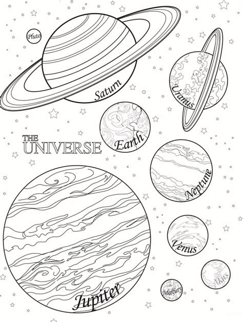 Solar System Coloring Pages 的图像结果