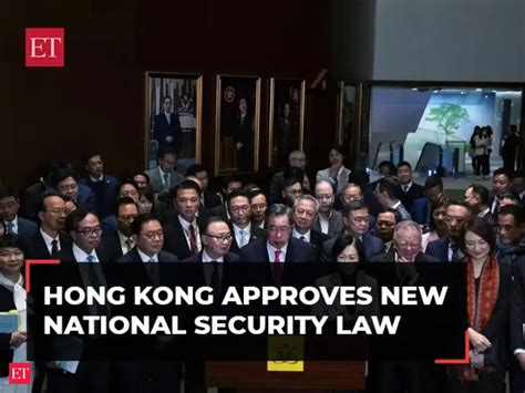 Hong Kong approves new national security law to quash dissent: AP ...