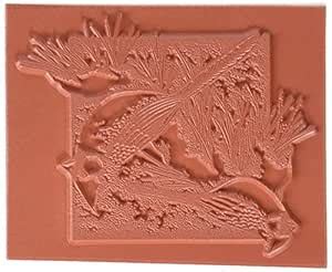 C.C. Designs Winter Cardinals Dove Art Cling Stamp, 4 by 3" : Amazon.in ...