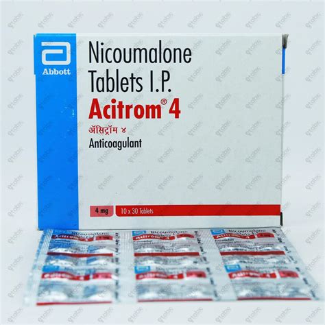 Acitrom 4mg Tablet 30's – ETABX