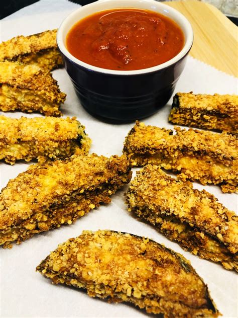 Air Fryer Eggplant Parmesan Fries - Cooks Well With Others