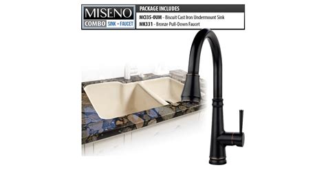 Miseno MCI35-0UM-22 / MNO331-ORB Kitchen Combo - 33" Double Basin ...
