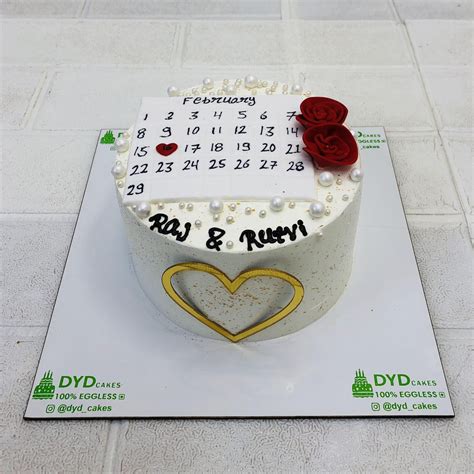 Anniversary Calendar Cake – Bento Cakes Noida